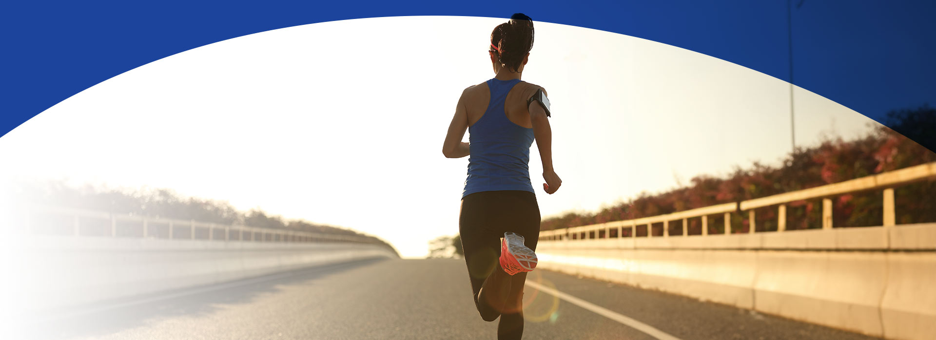 woman running outdoors