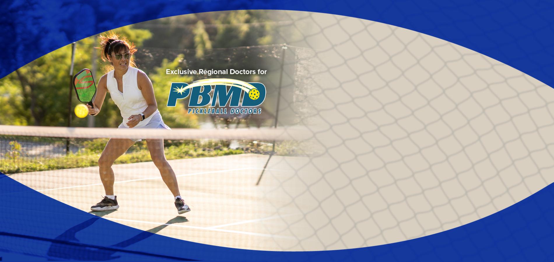 woman playing pickleball